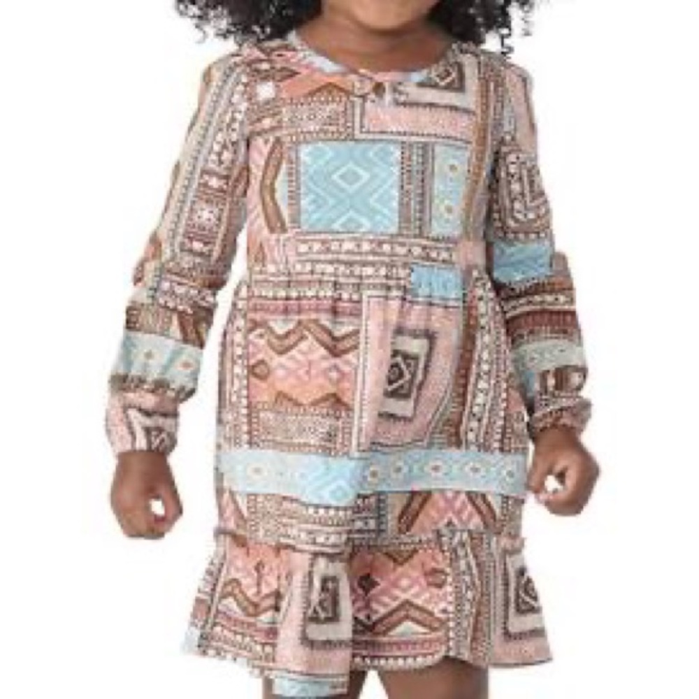 Girls 5T dress & hair bows NWT